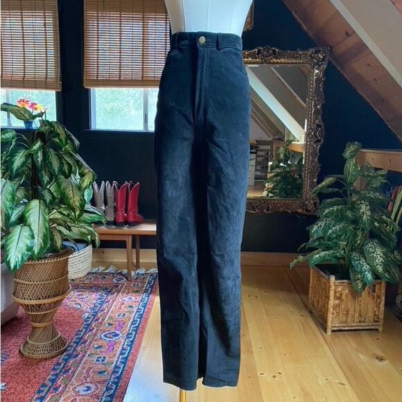 Vintage Pants - Vintage Suede Leather Pants